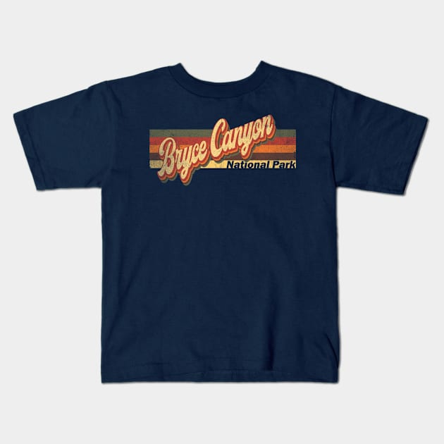 Bryce Canyon Skyline Vintage Retro T-Shirt Gift - Bryce Canyon - Bryce Canyon Tourist Gift - Bryce Canyon Hometown T-Shirt T-Shirt Kids T-Shirt by Happy as I travel